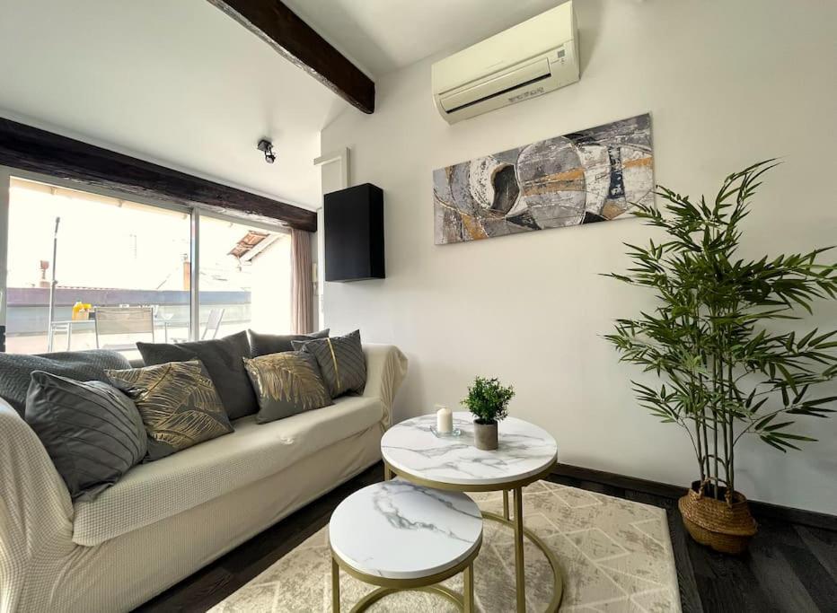 Apartamento Charme Urbain Sous Les Toits-Terrasse/Clim/Parking Béziers Exterior foto